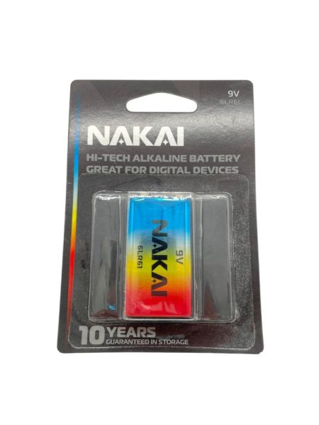 Батарейка 6LR61 NAKAI Hi-Tech 1*BL (12) крона