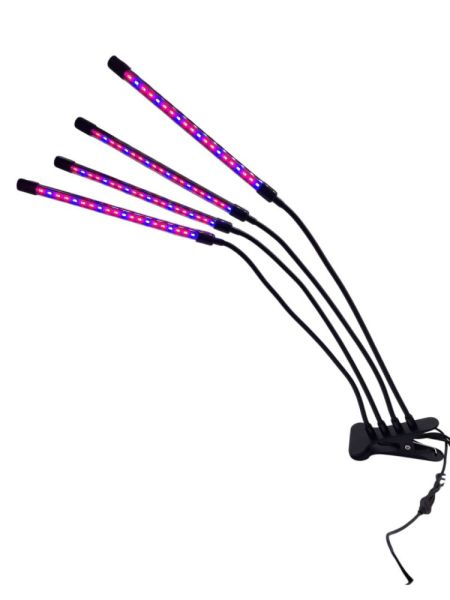 Светильник на прищепке на 4 LED модуль с тайм.и управл. Фито(1/20)